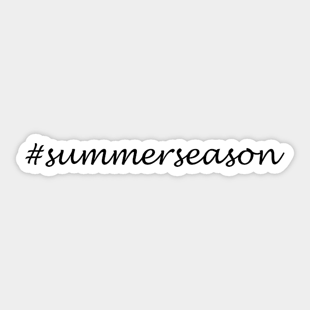 Summer Season Word - Hashtag Design Sticker by Sassify